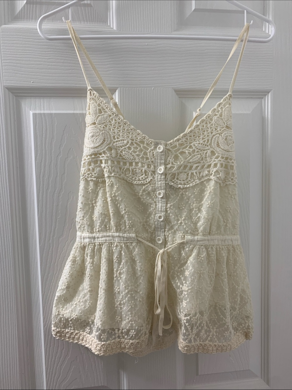 Delicate Lace Cream Camisole